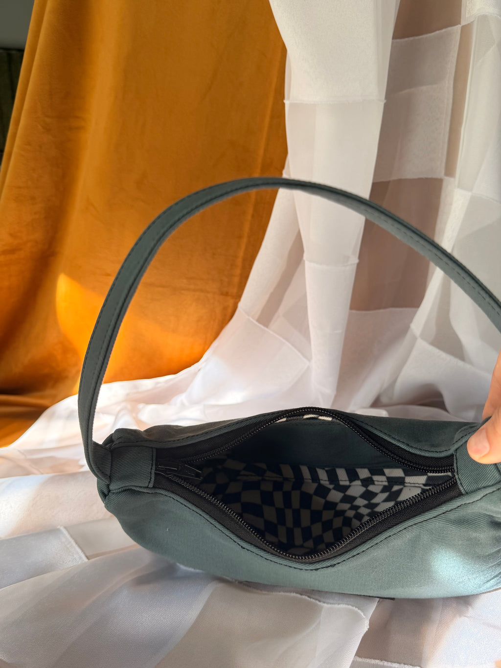 Teal Tantrum shoulder Bag