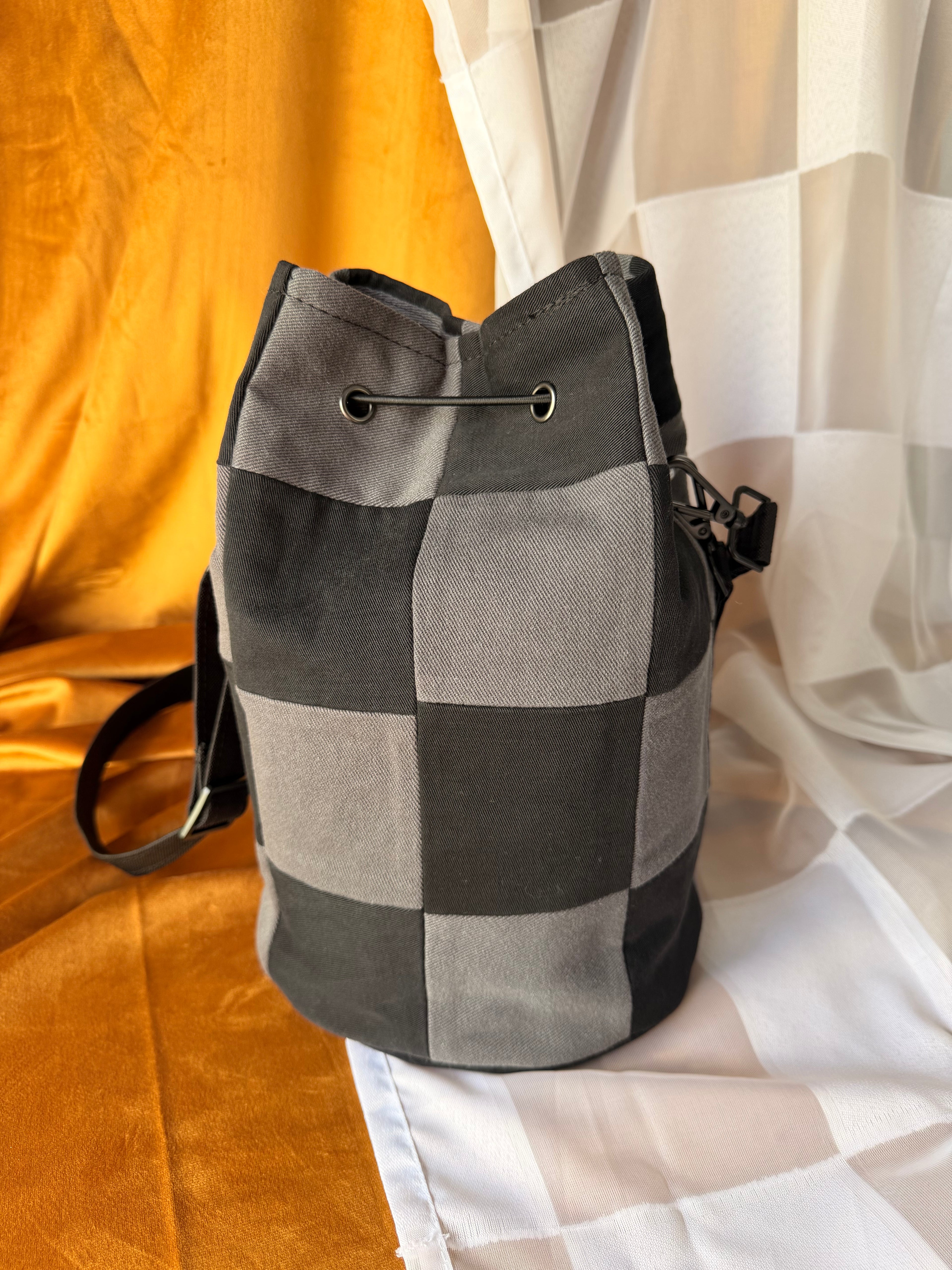 Grey and Black Checkered