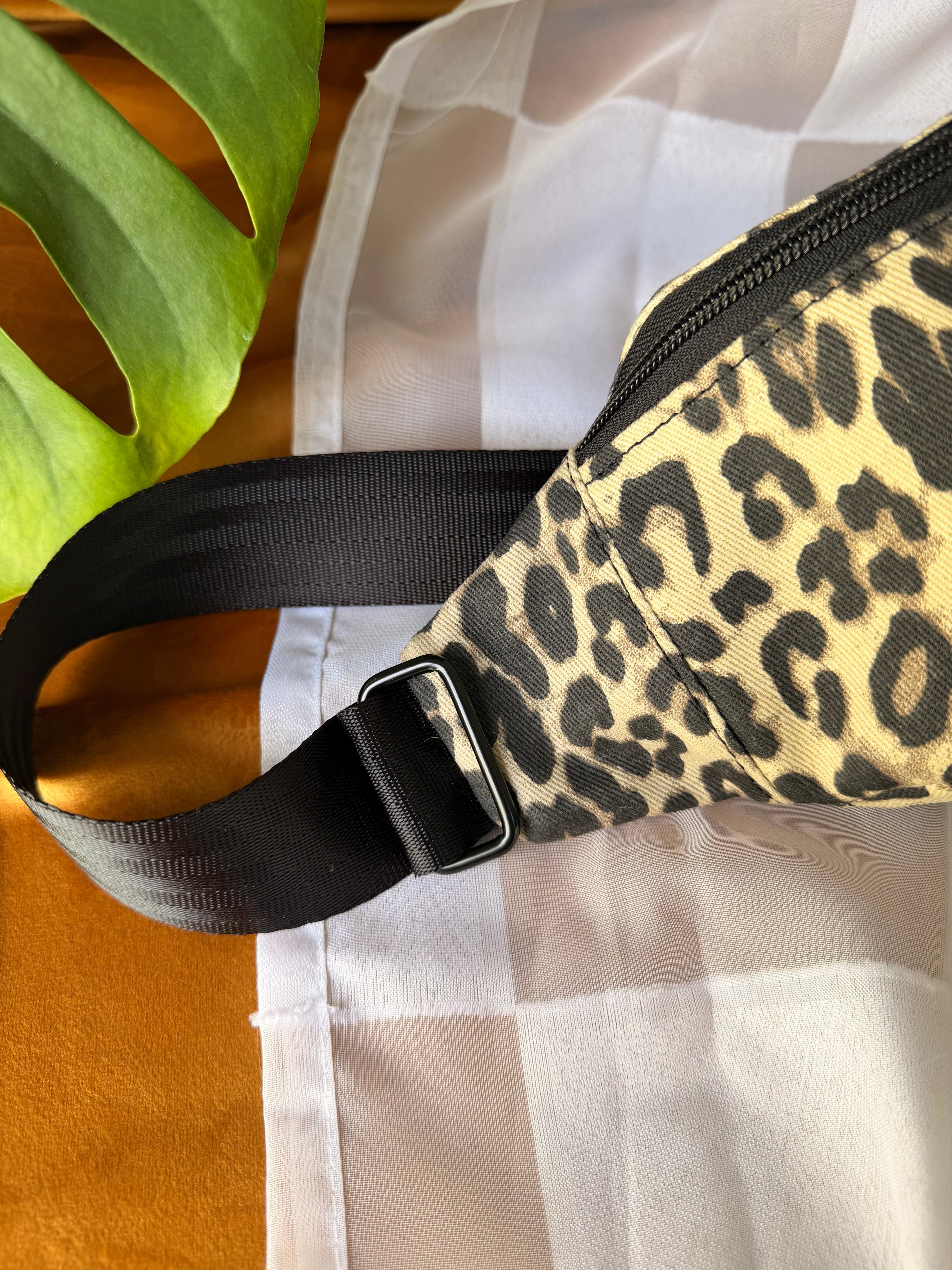 Denim Cheetah Old English Patch