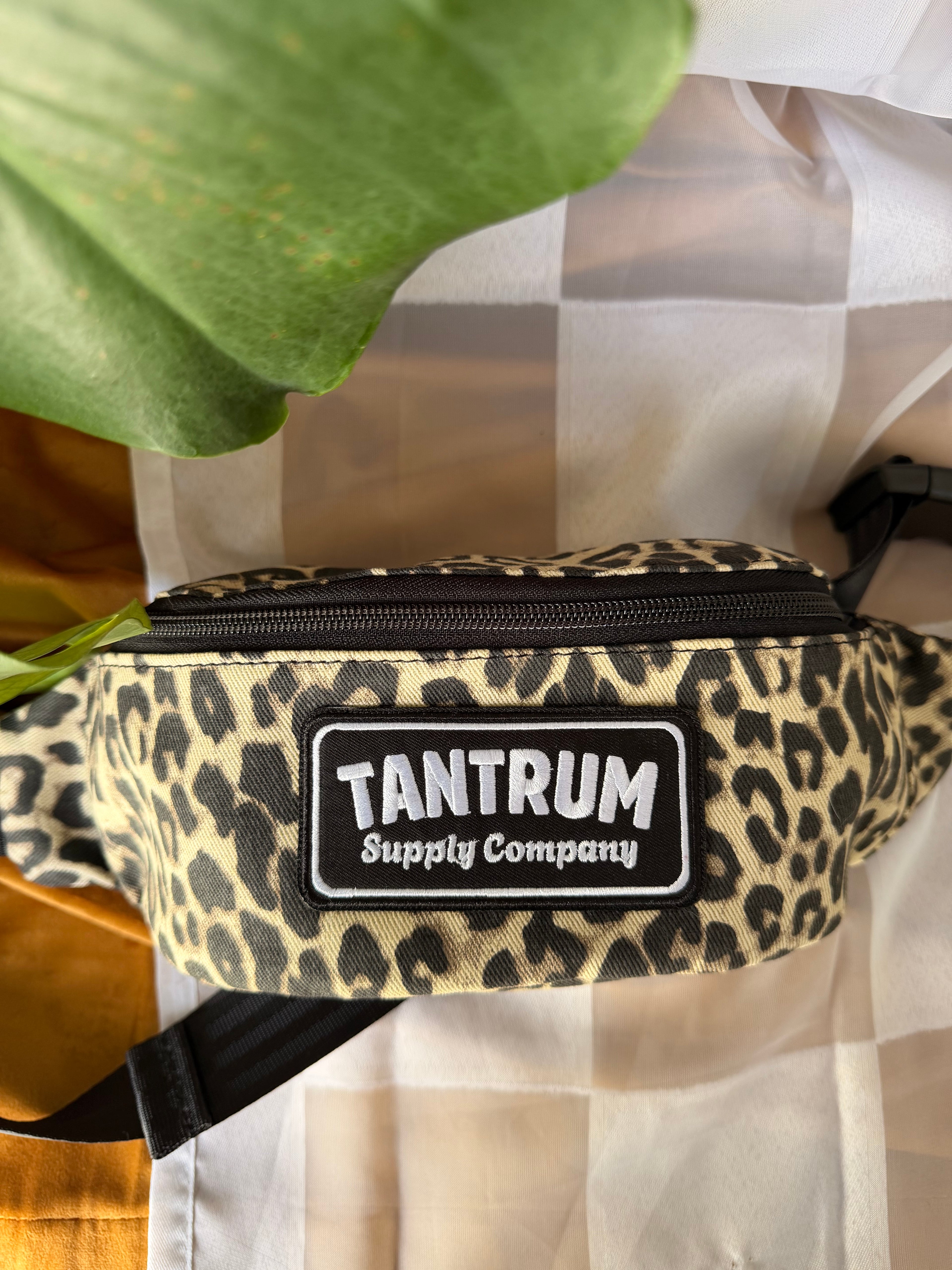 Denim Cheetah White Patch