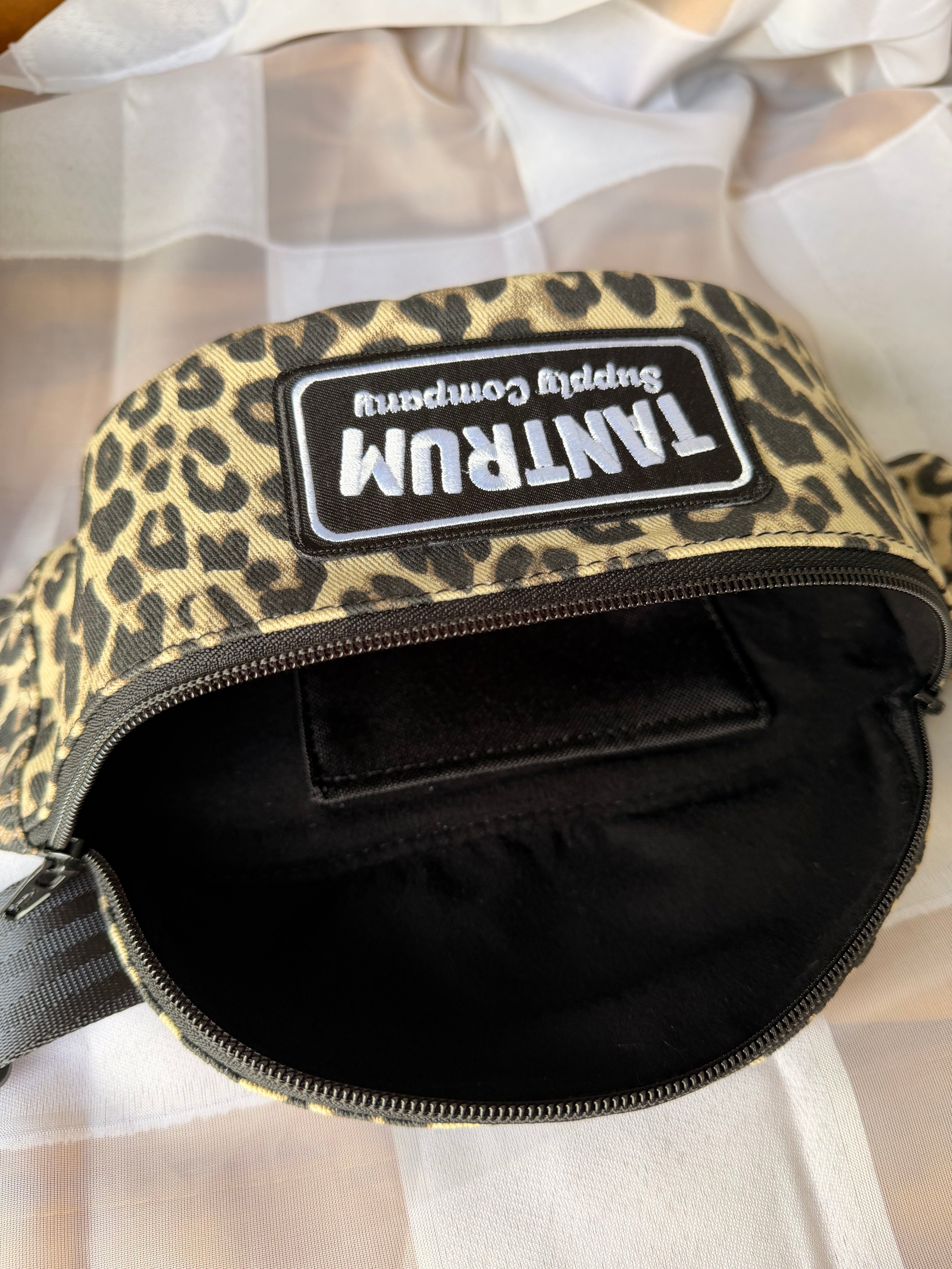 Denim Cheetah White Patch