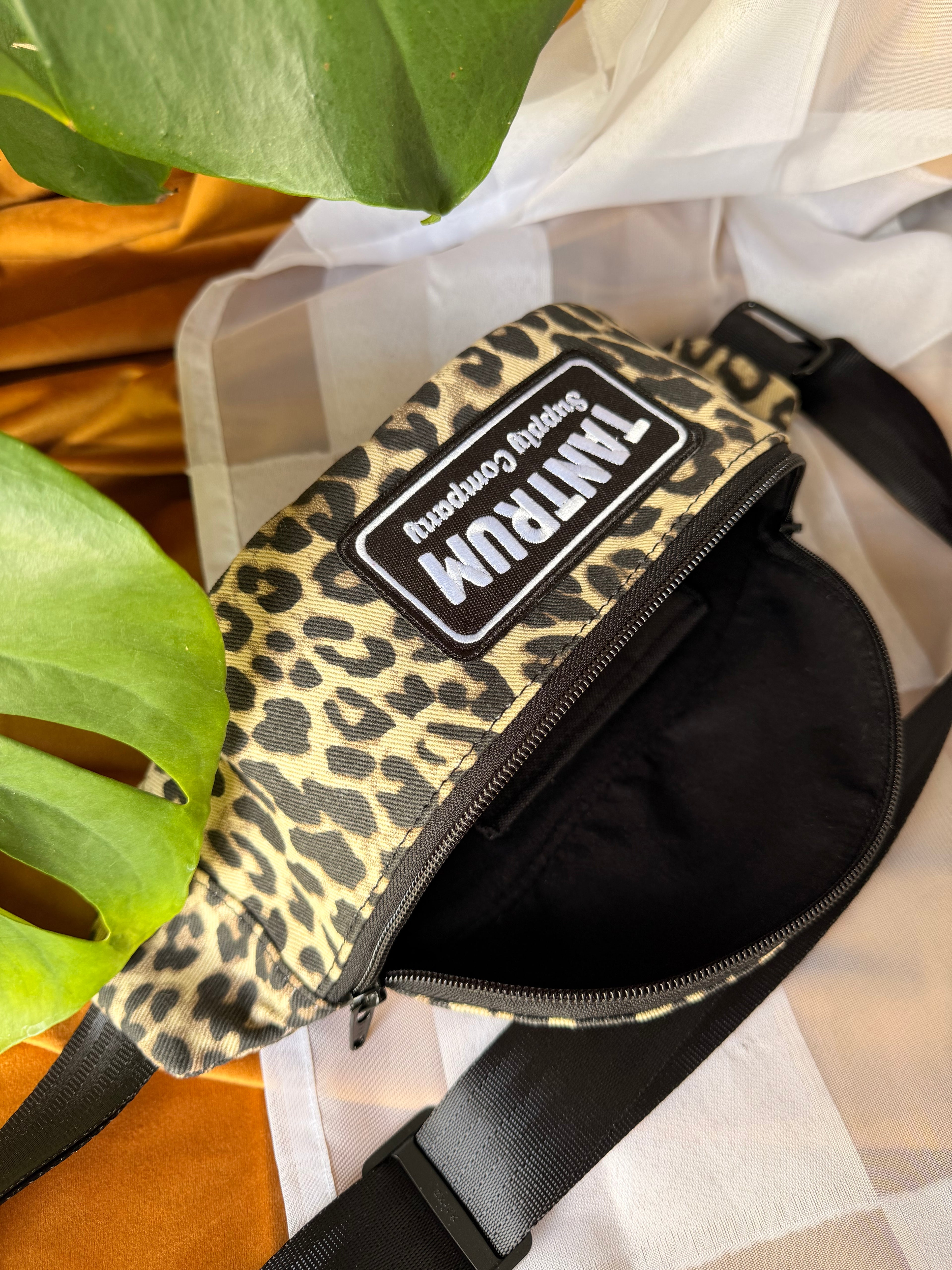 Denim Cheetah White Patch