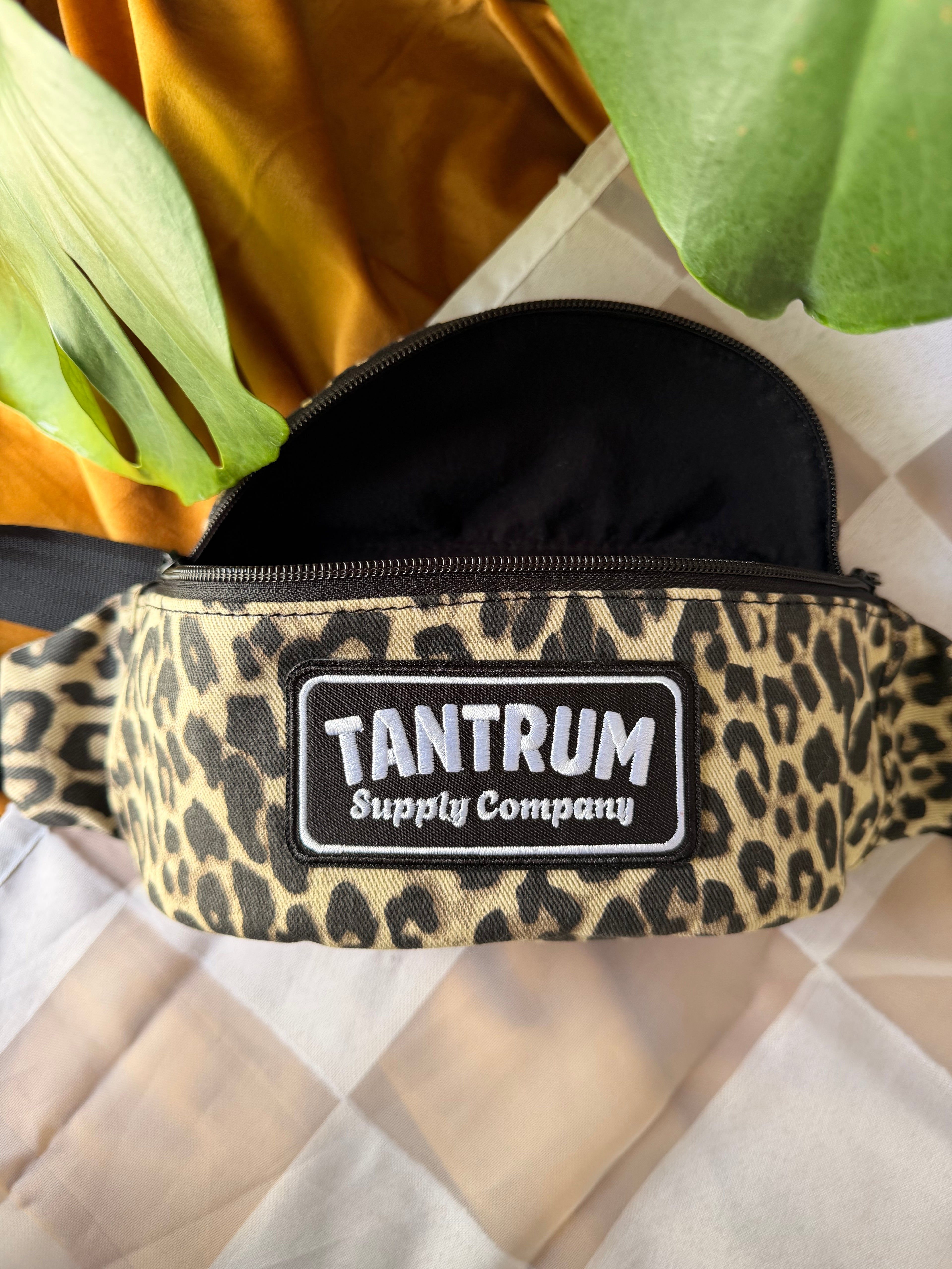 Denim Cheetah White Patch