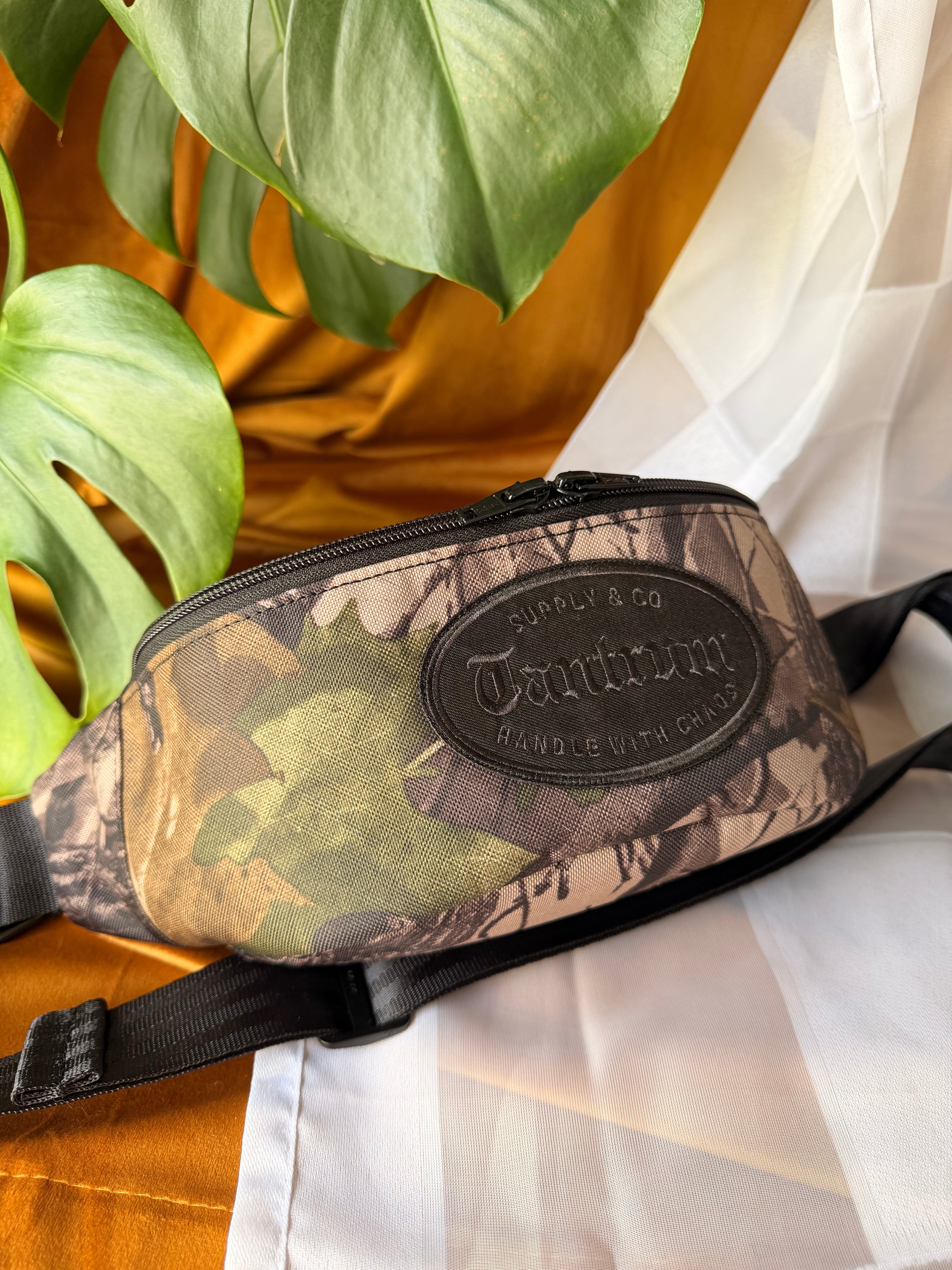 Black Old English Patch Camo