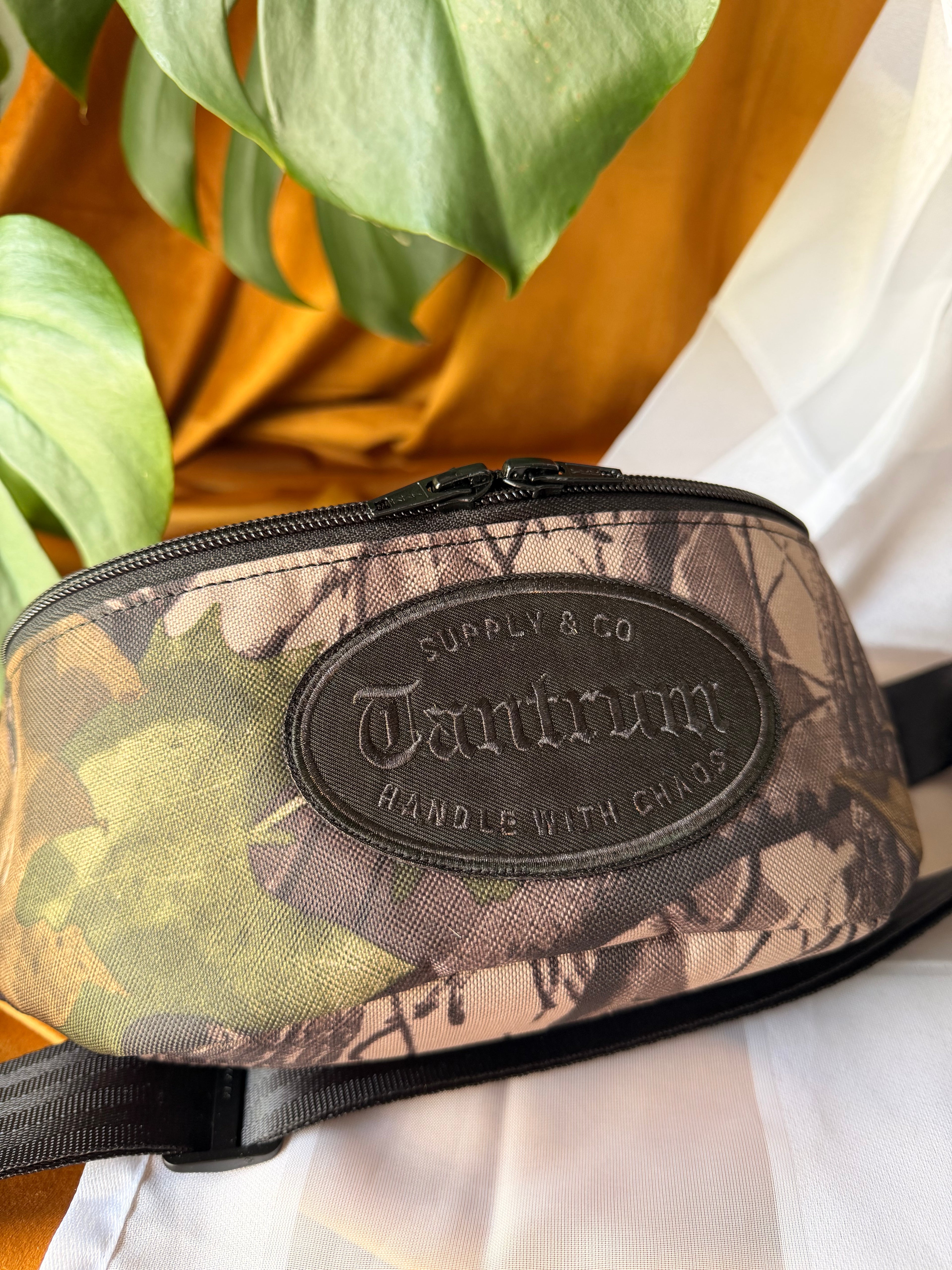 Black Old English Patch Camo