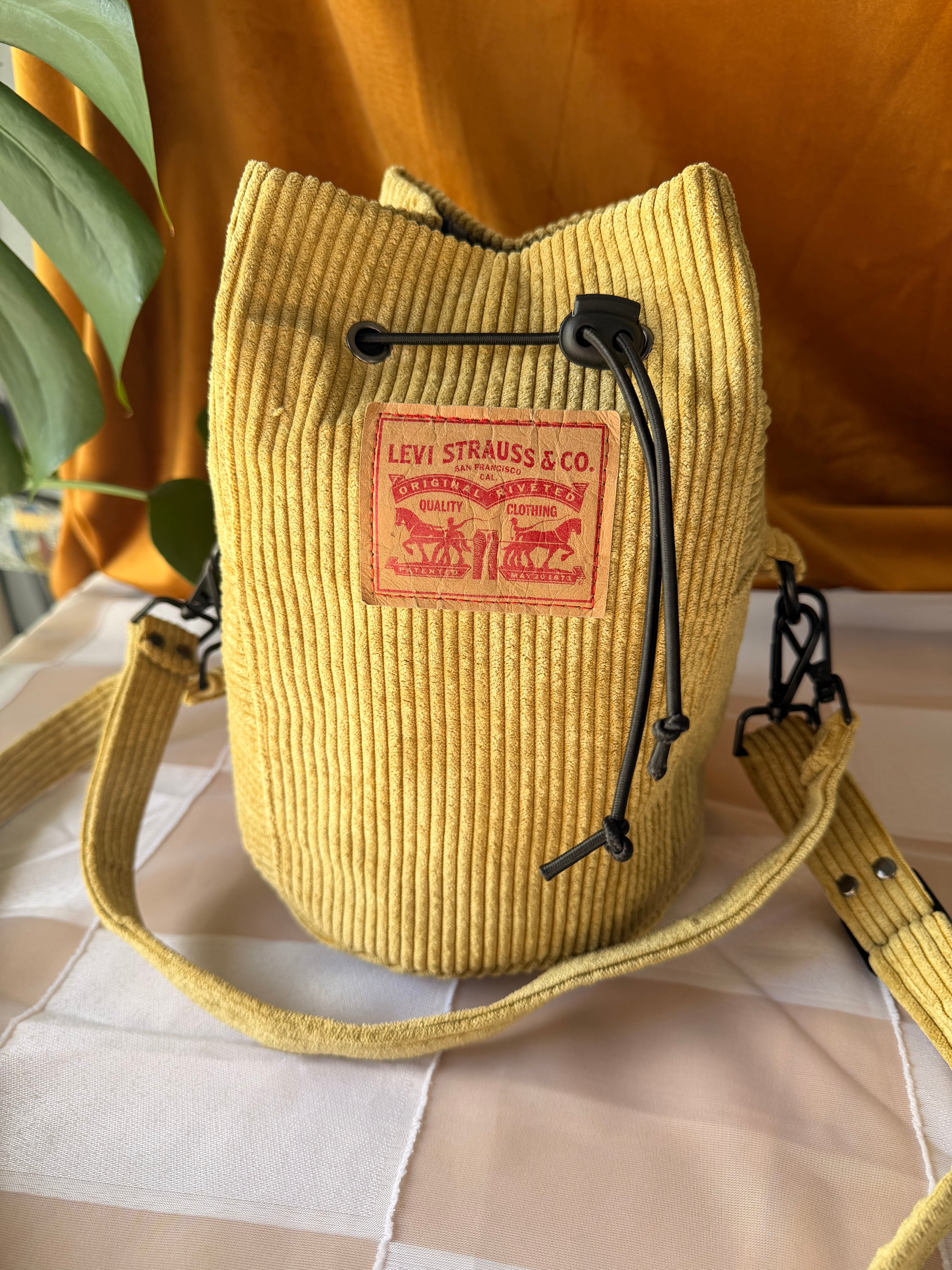 Yellow Corduroy Bucket