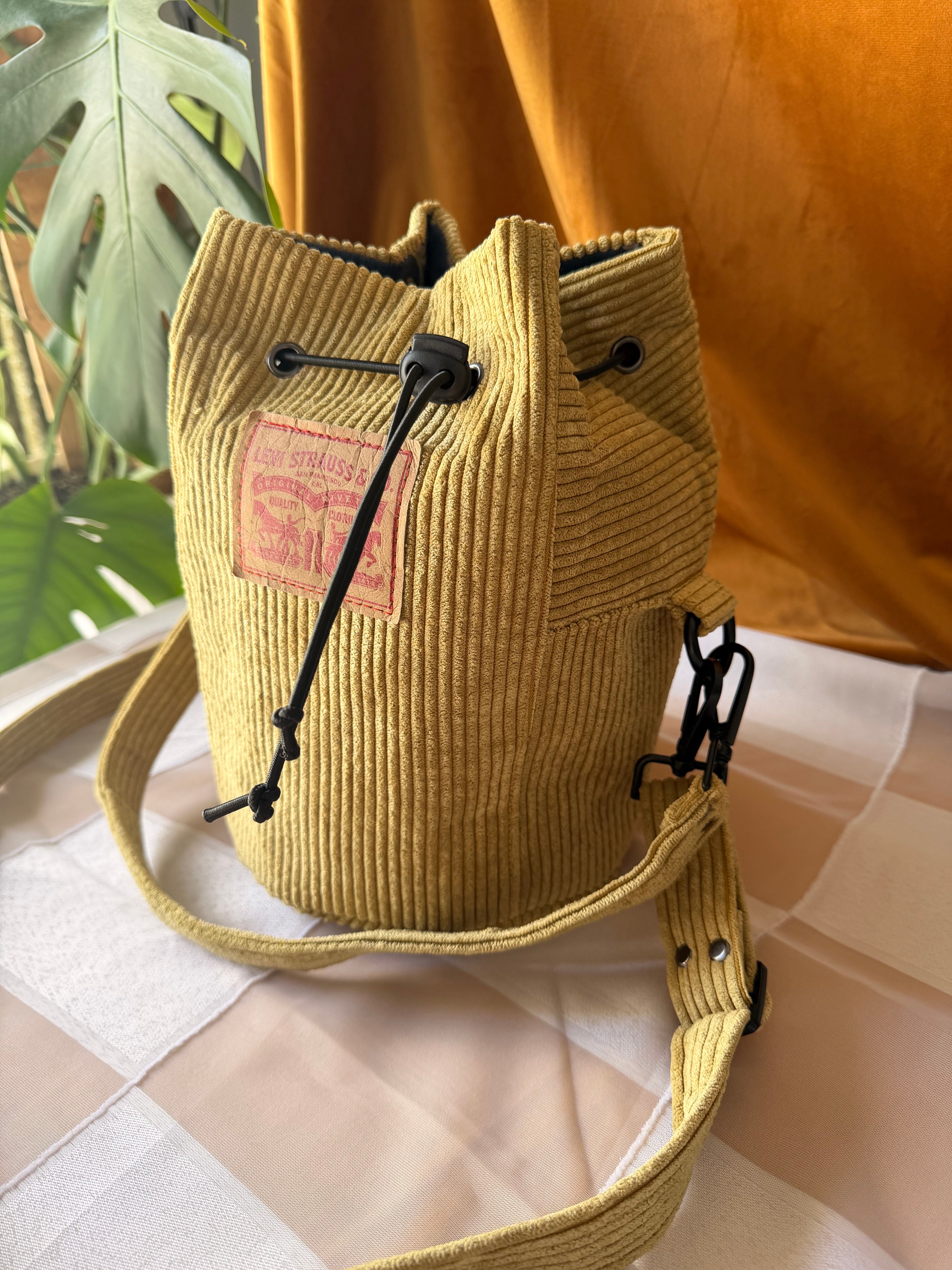 Yellow Corduroy Bucket