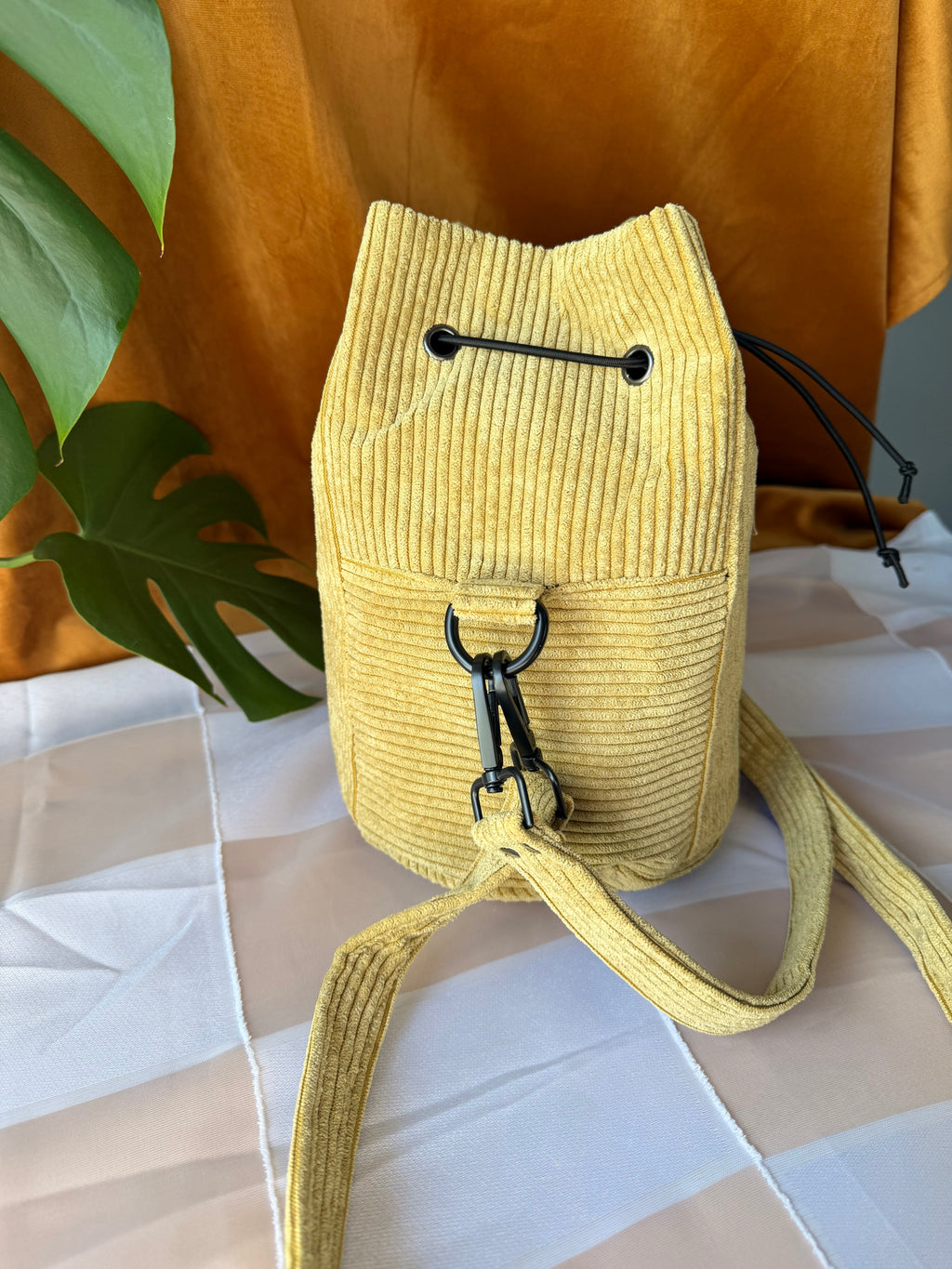 Yellow Corduroy Bucket