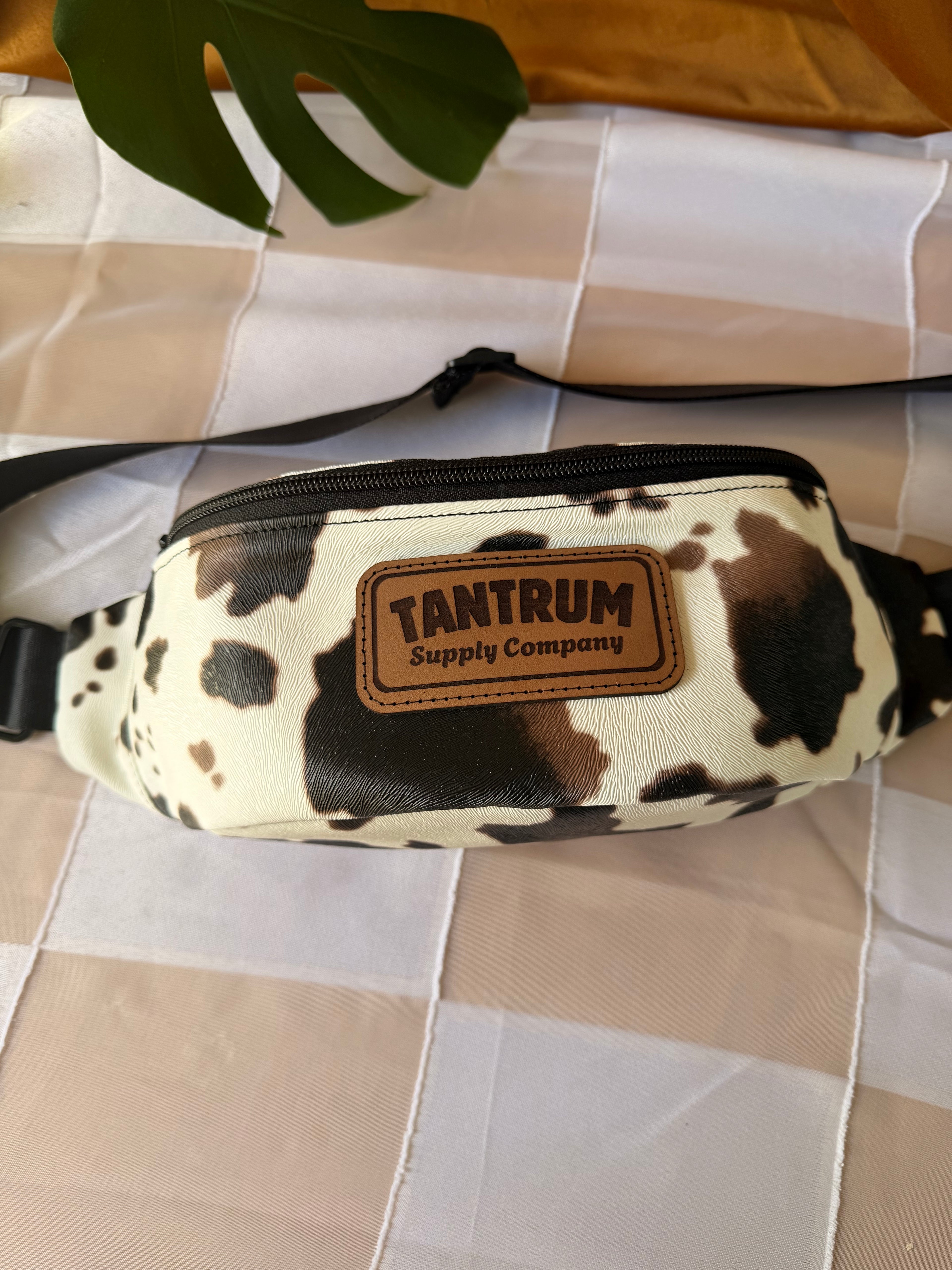 Faux Leather Cow Print