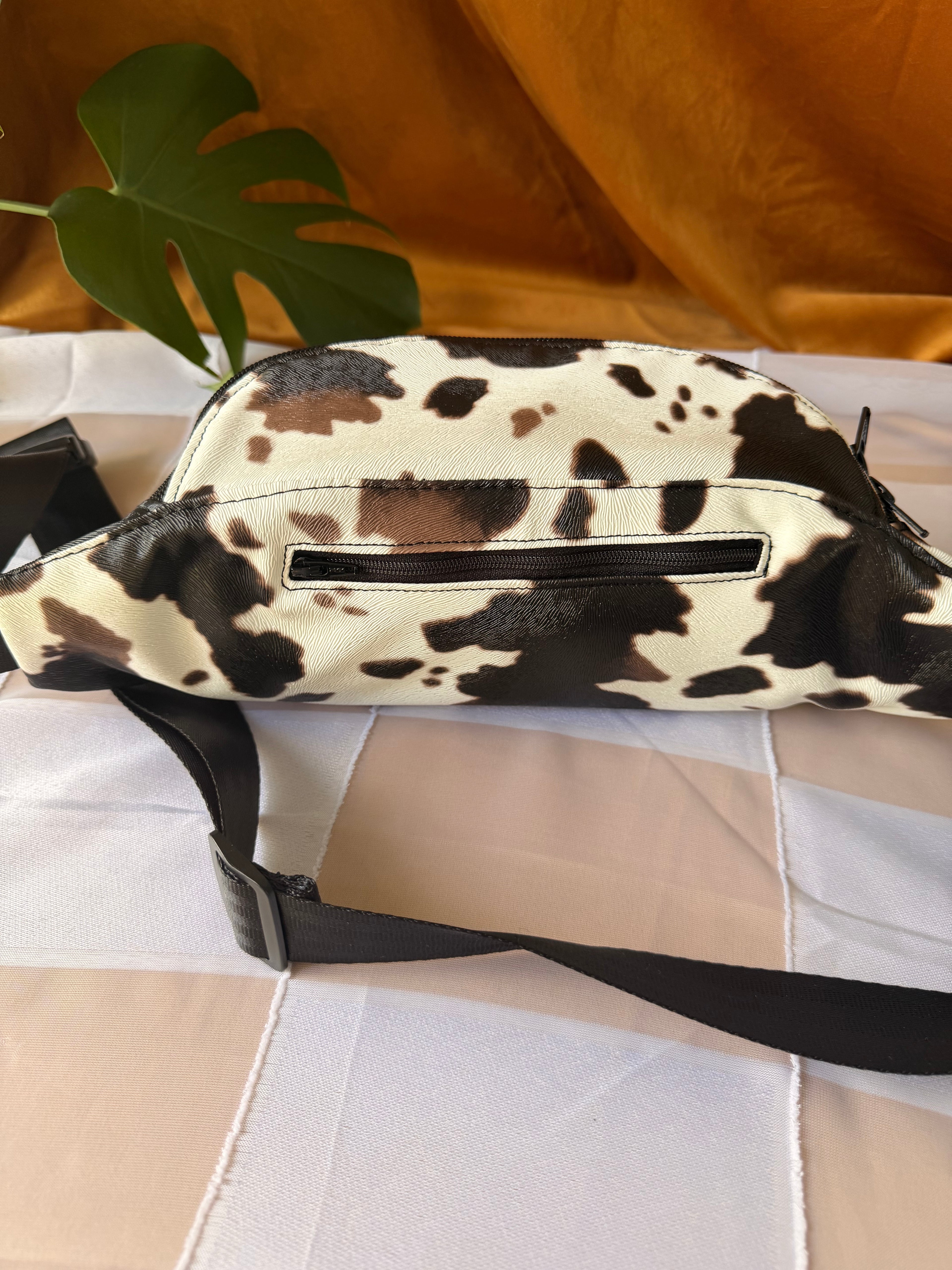 Faux Leather Cow Print