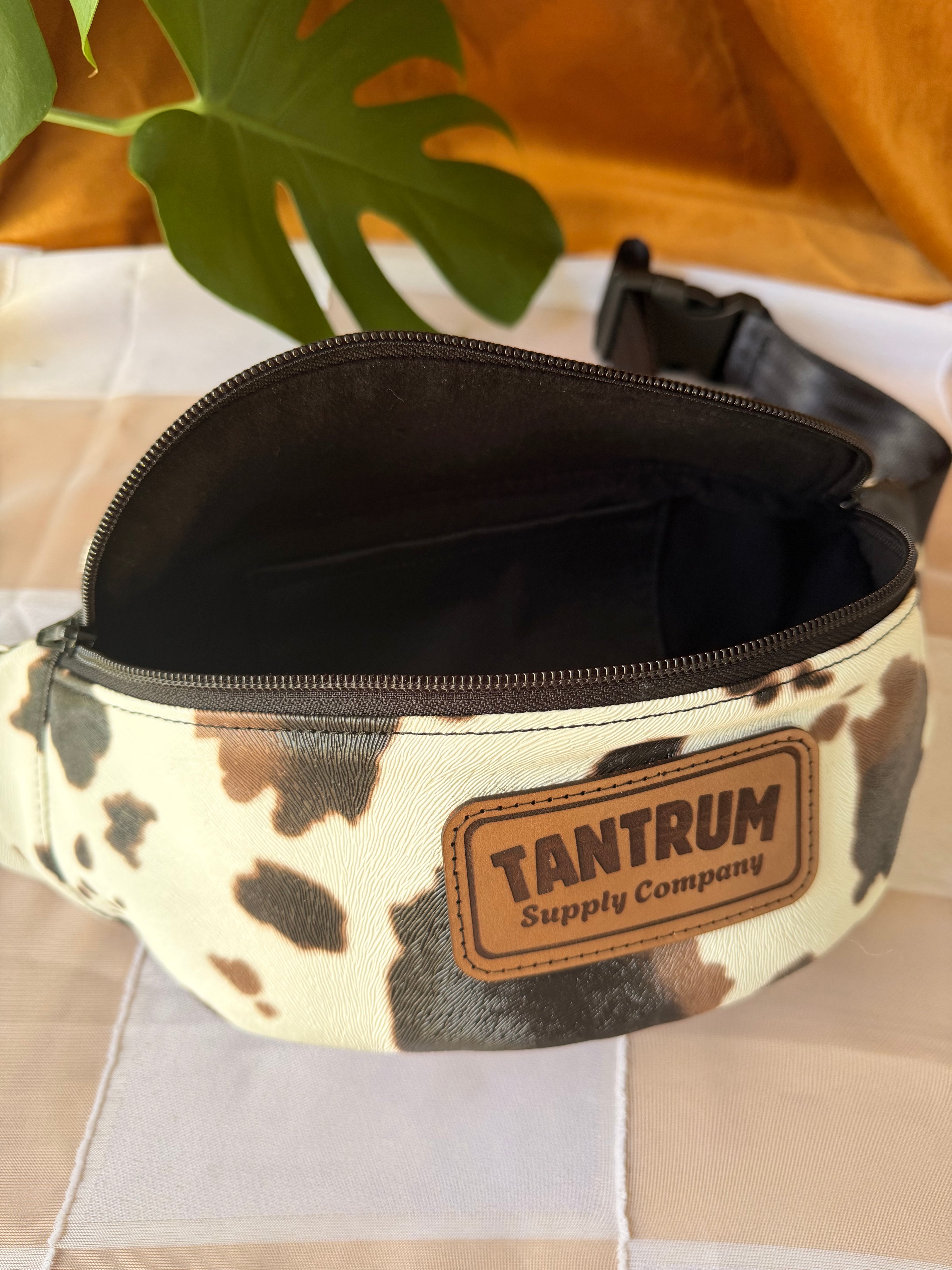 Faux Leather Cow Print