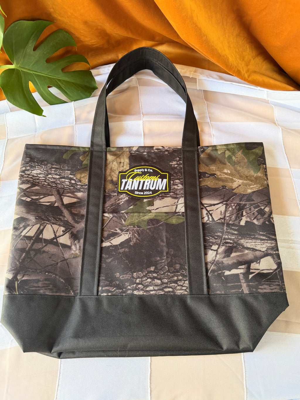 Camo and Black Vintage Patch