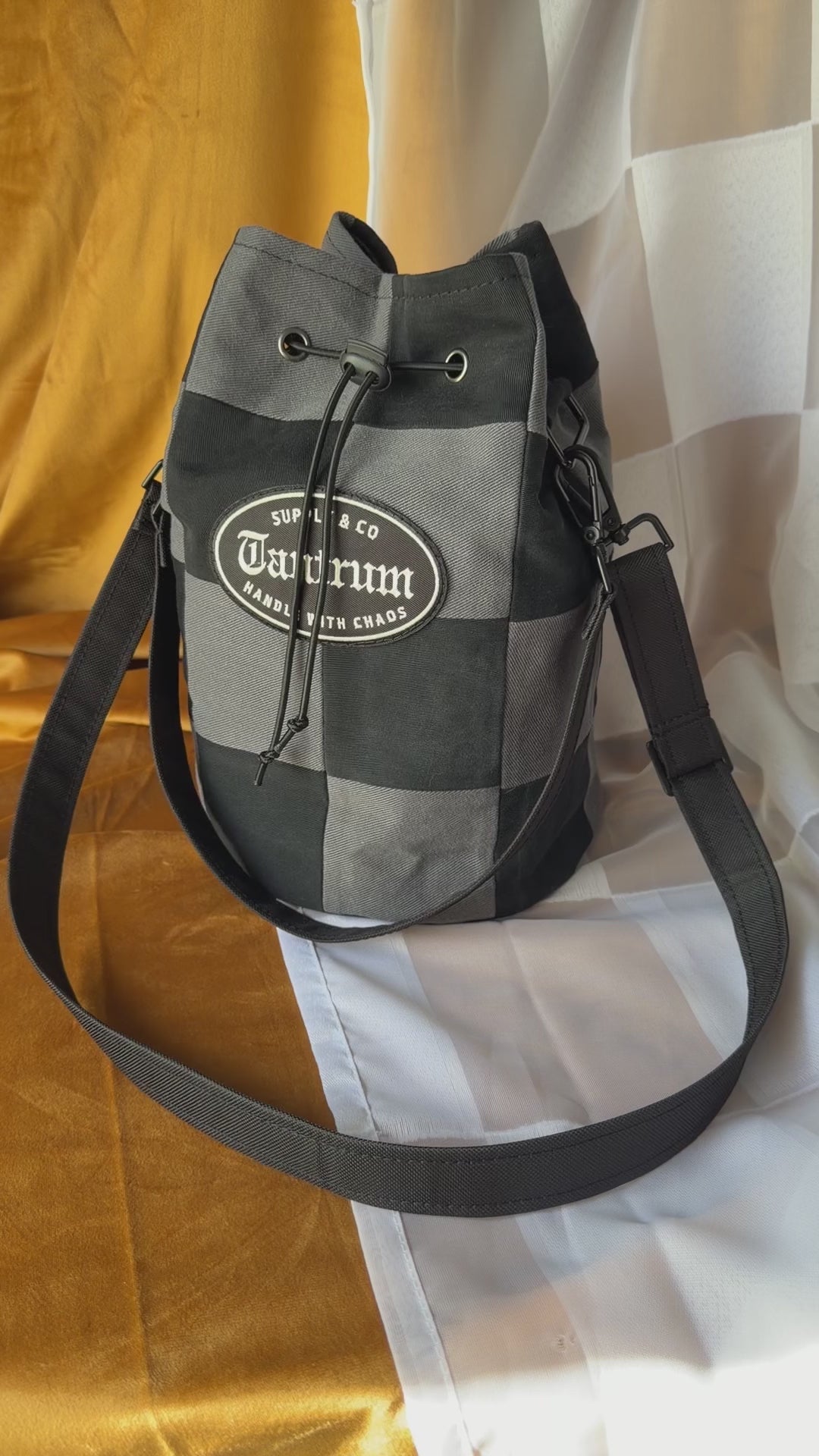 Grey and Black Checkered