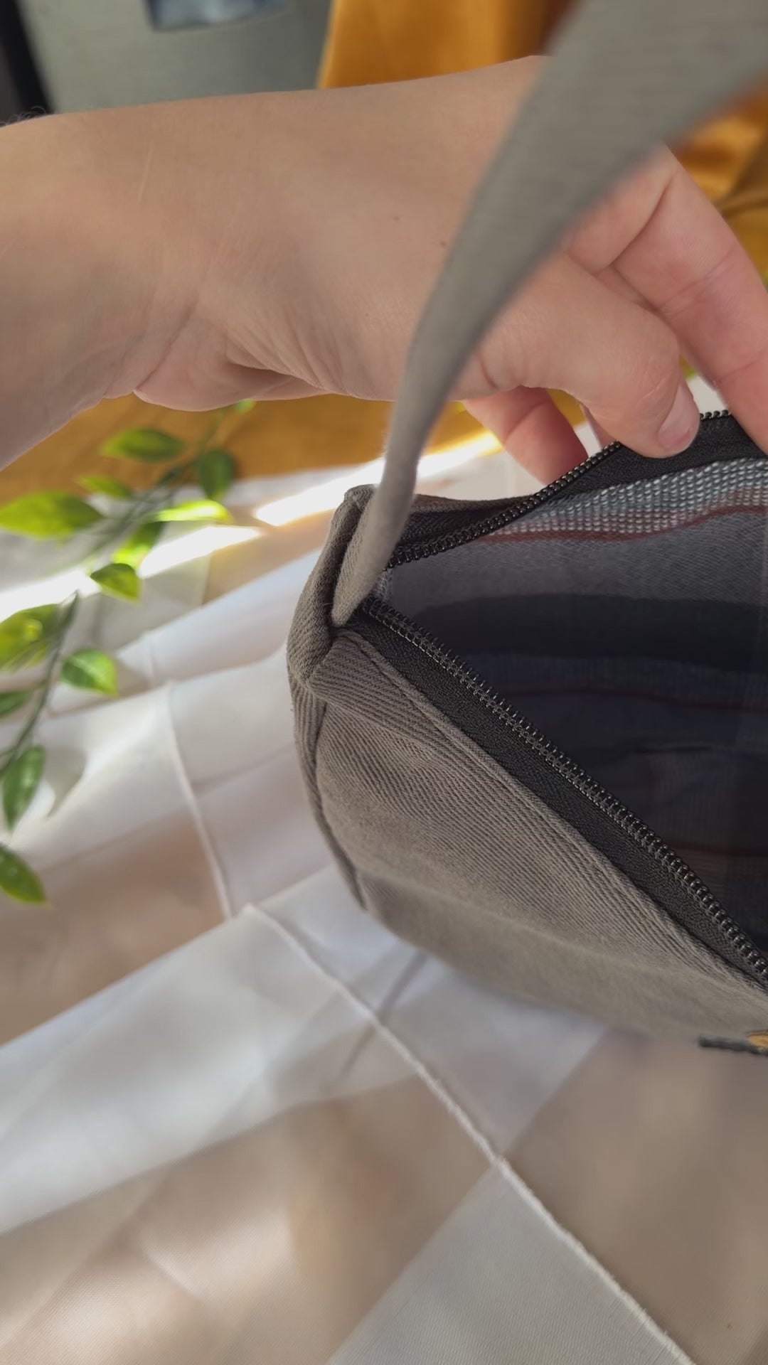 Grey upcycled logo Flannel