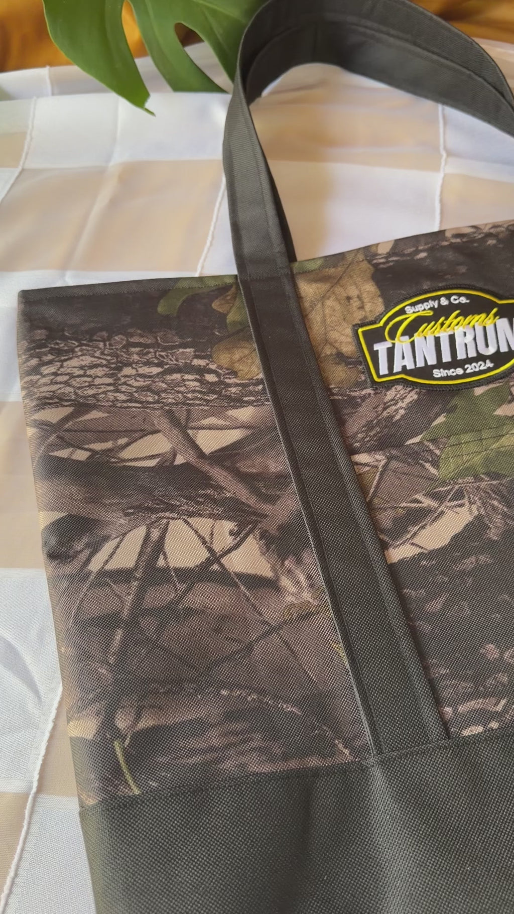 Camo and Black Vintage Patch